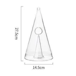 The Culinary Kit Küche & Esszimmer-Pyramiden-Weindekanter aus Glas – elegante Weinkaraffe