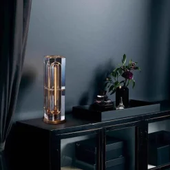 The Light Loft Beleuchtung-Quadratische Kristall-Tischlampe – Elegante, moderne Leuchte