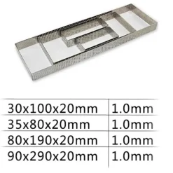 Tom Küche & Esszimmer-Quadratische und rechteckige Kuchenformen aus Edelstahl zum Selbstbacken und Dekorieren