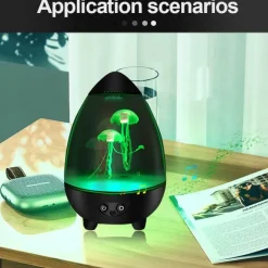 Bright Accents Beleuchtung-Quallen-Stimmungslampe – stimmungsvolles Nachtlicht-Dekor