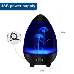 Bright Accents Beleuchtung-Quallen-Stimmungslampe – stimmungsvolles Nachtlicht-Dekor