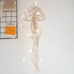 Timeless Touch Beleuchtung-Quallen-Traumfängerlampe - Handgemachte dekorative Leuchte