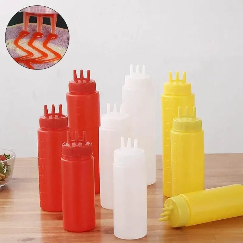 Tom Küche & Esszimmer-Quetschflaschen-Set - Gewürzspender für Saucen und Öle