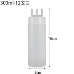 Tom Küche & Esszimmer-Quetschflaschen-Set - Gewürzspender für Saucen und Öle