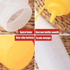 Tom Küche & Esszimmer-Quetschflaschen-Set - Soßen- und Dressingspender