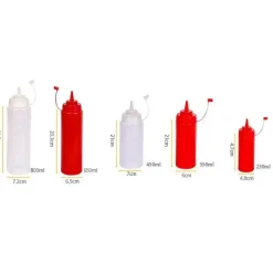 Tom Küche & Esszimmer-Quetschflaschen-Set - Soßen- und Dressingspender