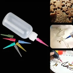 Tom Küche & Esszimmer-Quetschflaschen-Set zum Kuchendekorieren – 50 ml mit Düsen