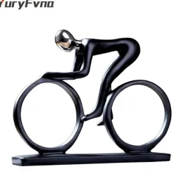 Tom Küche & Esszimmer-Radfahrer-Skulptur – Abstrakte Kunst, Heimdekoration für Sportler