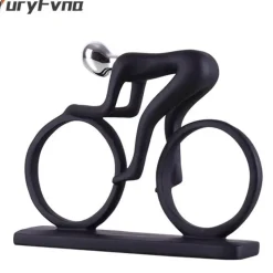 Tom Küche & Esszimmer-Radfahrer-Skulptur – Abstrakte Kunst, Heimdekoration für Sportler