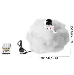 Glow u0026 Shade Beleuchtung-Rainbow Astronaut Cloud Lamp - Colorful LED Night Light