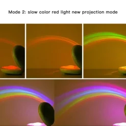 Comfort u0026 Style Beleuchtung-Rainbow LED Shell Atmosphere Lamp - Color-Changing Night Light
