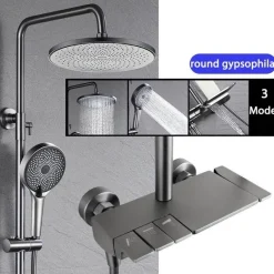 The Blissful Bath Badezimmer-Rainfall Shower Set - Stylish Bathroom Fixture