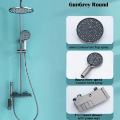 The Blissful Bath Badezimmer-Rainfall Shower Set - Stylish Bathroom Fixture