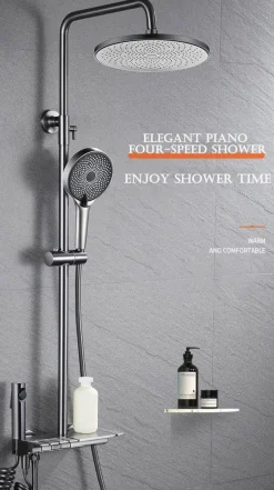 The Blissful Bath Badezimmer-Rainfall Shower Set - Stylish Bathroom Fixture