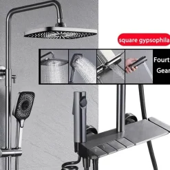 The Blissful Bath Badezimmer-Rainfall Shower Set - Stylish Bathroom Fixture