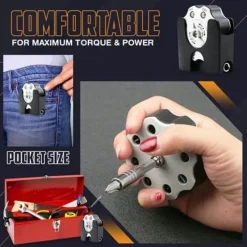 Cozy Living Heimwerkzeuge-Ratschenschraubendreher-Set im Taschenformat – Tragbares Werkzeugset