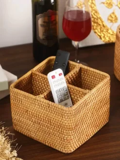 Feast u0026 Flair Küche & Esszimmer-Rattan Aufbewahrungsbox - Organizer mit Griff fürs Home Office