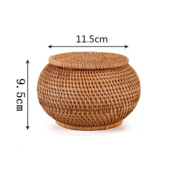 Feast u0026 Flair Küche & Esszimmer-Rattan-Aufbewahrungsbox – Küchen-Organizer, Snackbehälter