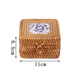 Feast u0026 Flair Küche & Esszimmer-Rattan-Aufbewahrungsbox – Küchen-Organizer, Snackbehälter