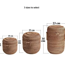 Feast u0026 Flair Küche & Esszimmer-Rattan-Tee-Aufbewahrungsbox - Puer-Grünteedose für Gongfu-Set