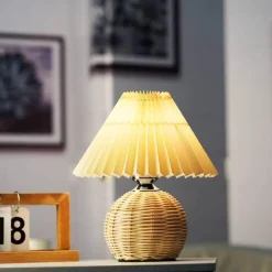 The Light Loft Beleuchtung-Rattan-Tischlampe – Stilvolles Beleuchtungsdekor für Zuhause