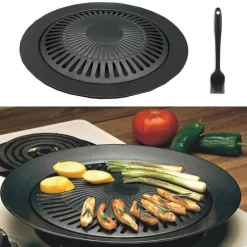 Adventure Basecamp Camping Im Freien|Outdoor-Artikel-Rauchfreier, antihaftbeschichteter Gasgrill – unverzichtbares Kochgerät für den Außenbereich