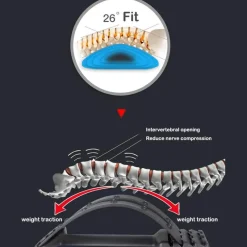 The Relaxation Nook Fitness-Gadgets|Gesundheits- Und Entspannungstools-Rückenschmerzlinderungs-Stretcher - Magisches Wirbelsäulenmassagegerät für Leichtigkeit und Komfort