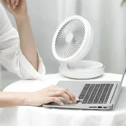Comfort u0026 Style Beleuchtung-Rechargeable Foldable Wireless Fan Night Lamp