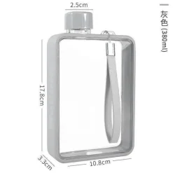 Adventure Basecamp Camping Im Freien|Outdoor-Artikel-Rechteckige, flache, transparente, auslaufsichere Thermoskanne