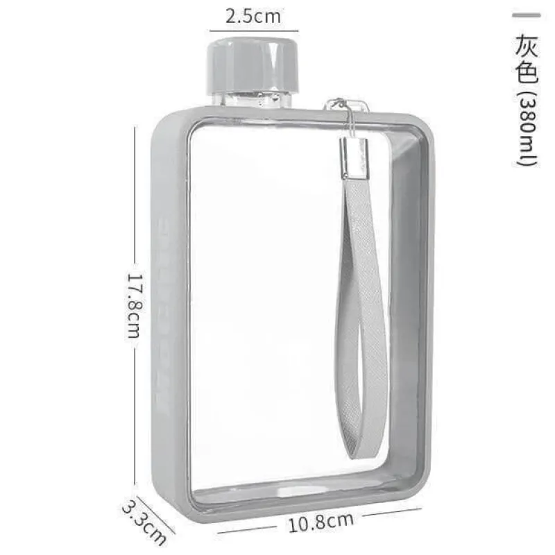 Adventure Basecamp Camping Im Freien|Outdoor-Artikel-Rechteckige, flache, transparente, auslaufsichere Thermoskanne