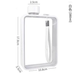 Adventure Basecamp Camping Im Freien|Outdoor-Artikel-Rechteckige, flache, transparente, auslaufsichere Thermoskanne