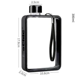 Adventure Basecamp Camping Im Freien|Outdoor-Artikel-Rechteckige, flache, transparente, auslaufsichere Thermoskanne