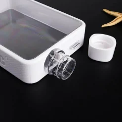 Adventure Basecamp Camping Im Freien|Outdoor-Artikel-Rechteckige, flache, transparente, auslaufsichere Thermoskanne