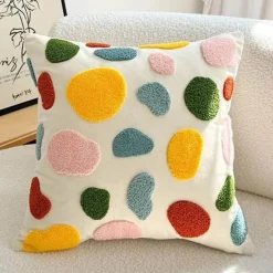 Cozy Cushions Bettzeug-Regenbogen Dekokissen - Buntes Dekokissen für die Inneneinrichtung