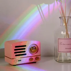 The Light Loft Beleuchtung-Regenbogen-Projektorlampe – buntes LED-Nachtlicht für Kinder und Erwachsene