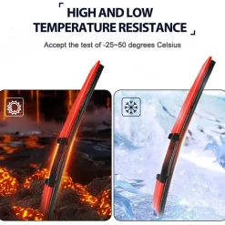 Wild u0026 Free Gear Autopflege|Autozubehör-Regenbogen-Scheibenwischerblatt - Buntes Autozubehör