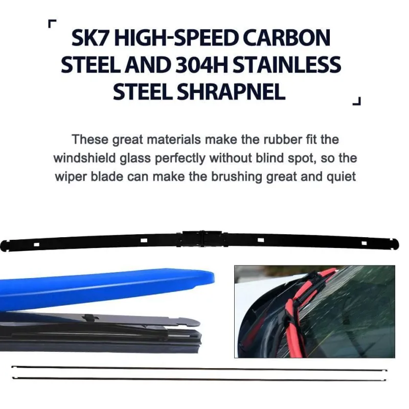 Wild u0026 Free Gear Autopflege|Autozubehör-Regenbogen-Scheibenwischerblatt - Buntes Autozubehör