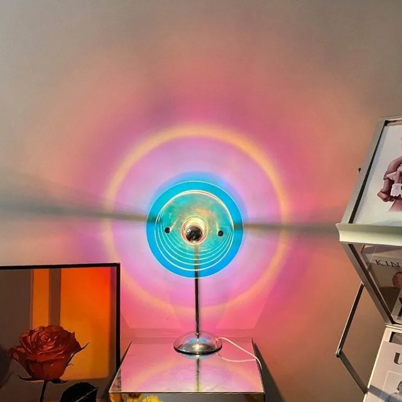 Comfort u0026 Style Beleuchtung-Regenbogen-Sonnenuntergang-Tischlampe – Stimmungsvolle Beleuchtung