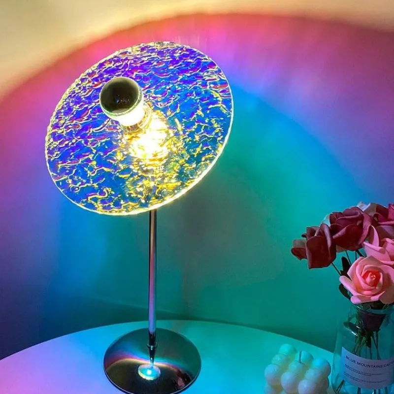 Comfort u0026 Style Beleuchtung-Regenbogen-Sonnenuntergang-Tischlampe – Stimmungsvolle Beleuchtung