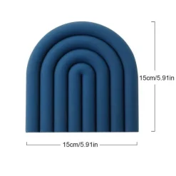 Tom Küche & Esszimmer-Regenbogen-Untersetzer-Set aus Silikon – hitzebeständige Tischsets für die Küche