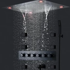 The Blissful Bath Badezimmer-Regenduschsystem – Eleganter, entspannender Duschkopf