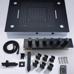 The Blissful Bath Badezimmer-Regenduschsystem – Eleganter, entspannender Duschkopf