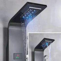 The Blissful Bath Badezimmer-Regenduschsystem - Nordic Digital Panel Wasserfall-Duschset
