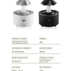 Timeless Touch Gadgets Für Zuhause-Regenschirm-Wassertropfen-Luftbefeuchter