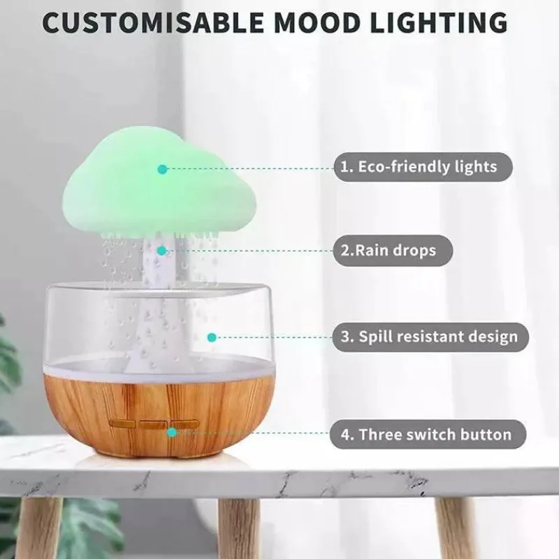 Willow u0026 Whim Beleuchtung-Regenwolken-Luftbefeuchter – Nachtlicht-Feuchtigkeitsspender