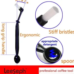 Tom Küche & Esszimmer-Reinigungsbürste und Löffelset für Espressomaschinen – Unverzichtbares Kaffeezubehör