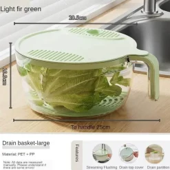 The Culinary Kit Küche & Esszimmer-Reisabtropfkorb – Innovatives Filtersystem für einfaches Kochen