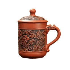 Plates u0026 More Küche & Esszimmer-Reisebecher mit Drachen-Phönix-Motiv – Isoliertes Kaffeegeschenk