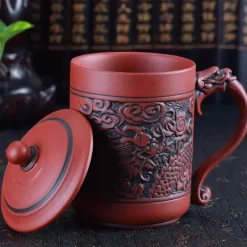 Plates u0026 More Küche & Esszimmer-Reisebecher mit Drachen-Phönix-Motiv – Isoliertes Kaffeegeschenk