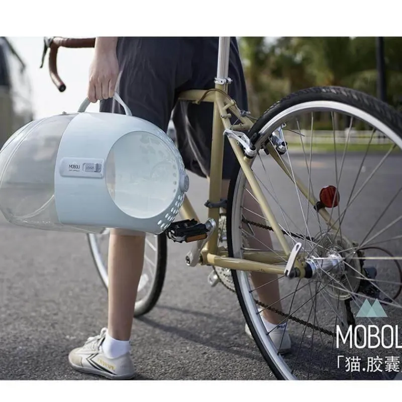 Decor Haustierzubehör-Reisekapsel für Haustiere – atmungsaktive, tragbare Transportbox für Katzen und Hunde